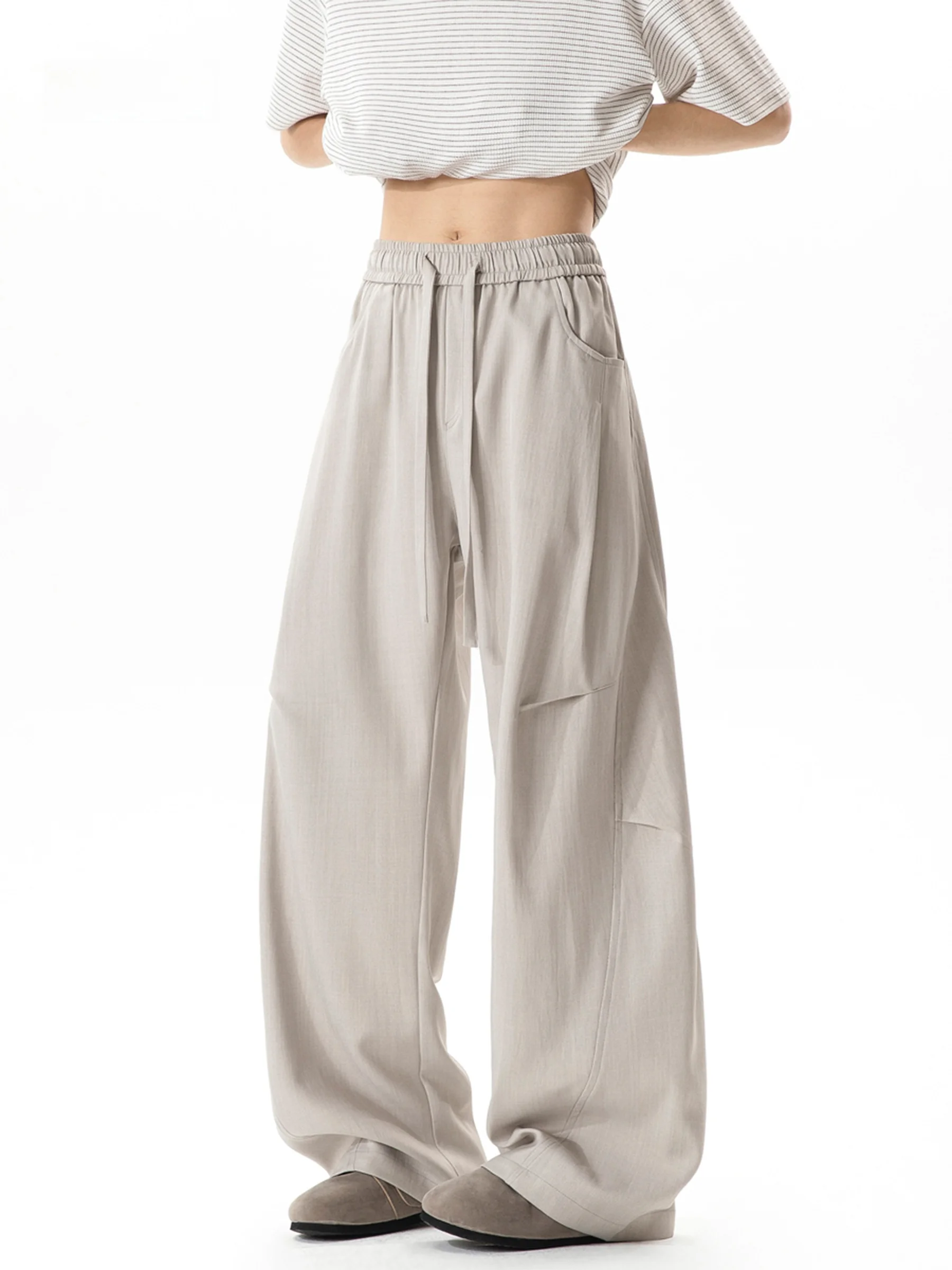 Summer Thin Cool Feeling Linen-Like Wide Leg Pants Loose Wrinkle Casual Trousers for Men And Women CleanFit Drapey Pants
Summer Thin Cool Feeling Linen-Like Wide Leg Pants Loose Wrinkle Casual Trousers for Men And Women CleanFit Drapey Pants