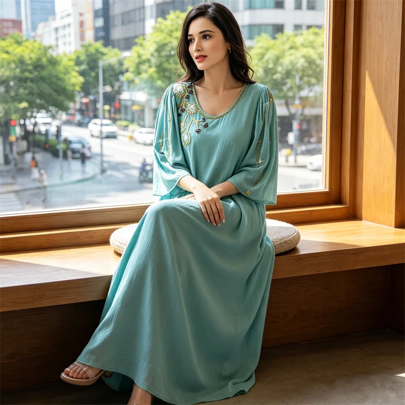 Femme Musulmane Robe Vestidos Eid Diamonds Dubai Abaya Turkey Kaftan Ramadan Muslim Women Maxi Dress Caftan Marocain Robe Gown
Femme Musulmane Robe Vestidos Eid Diamonds Dubai Abaya Turkey Kaftan Ramadan Muslim Women Maxi Dress Caftan Marocain Robe Gown