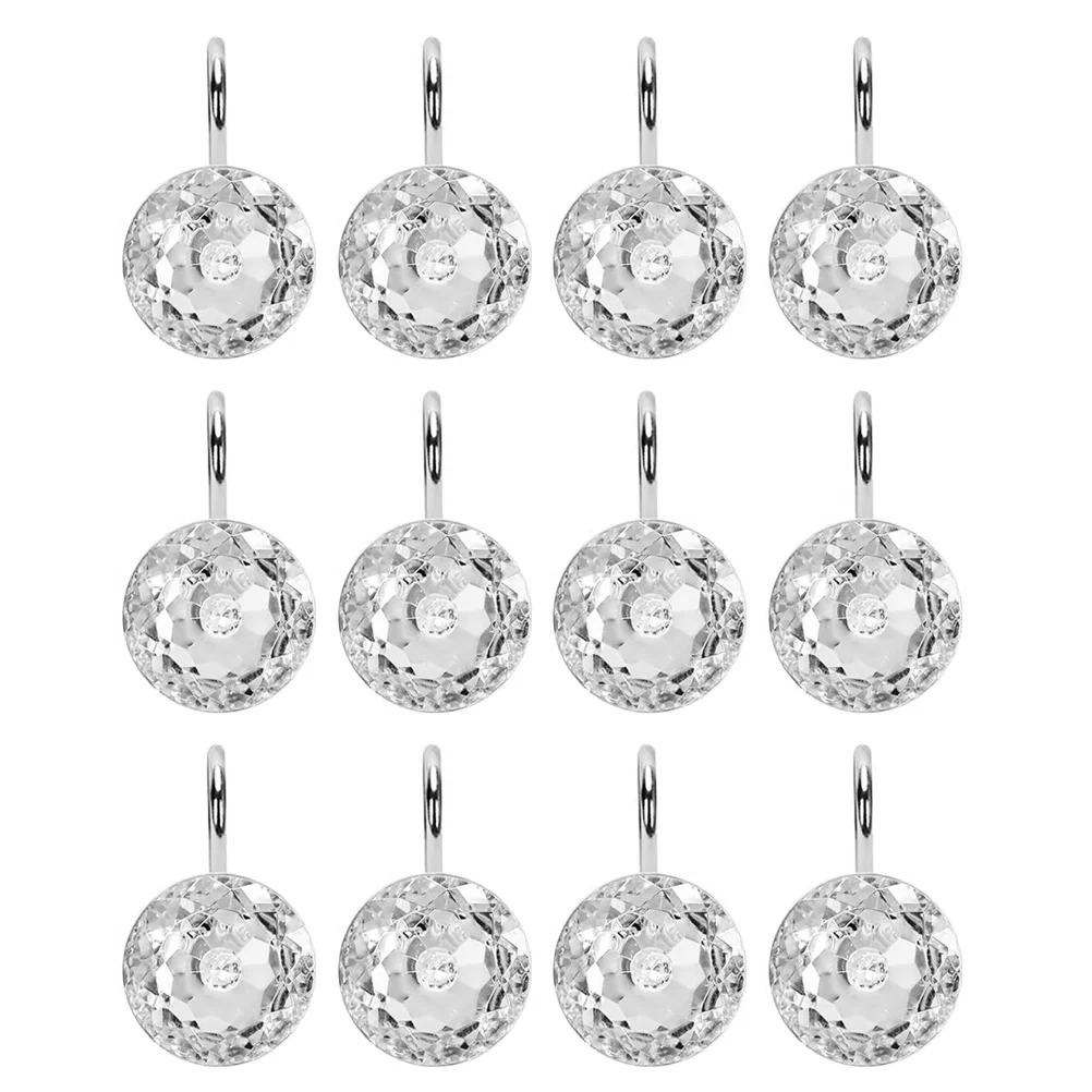 12Pcs Bath Curtain Hooks Easy Installation Creative Design Practical Decorative Home Shower Curtain Hooks Hook for Shower Rods
12Pcs Bath Curtain Hooks Easy Installation Creative Design Practical Decorative Home Shower Curtain Hooks Hook for Shower Rods