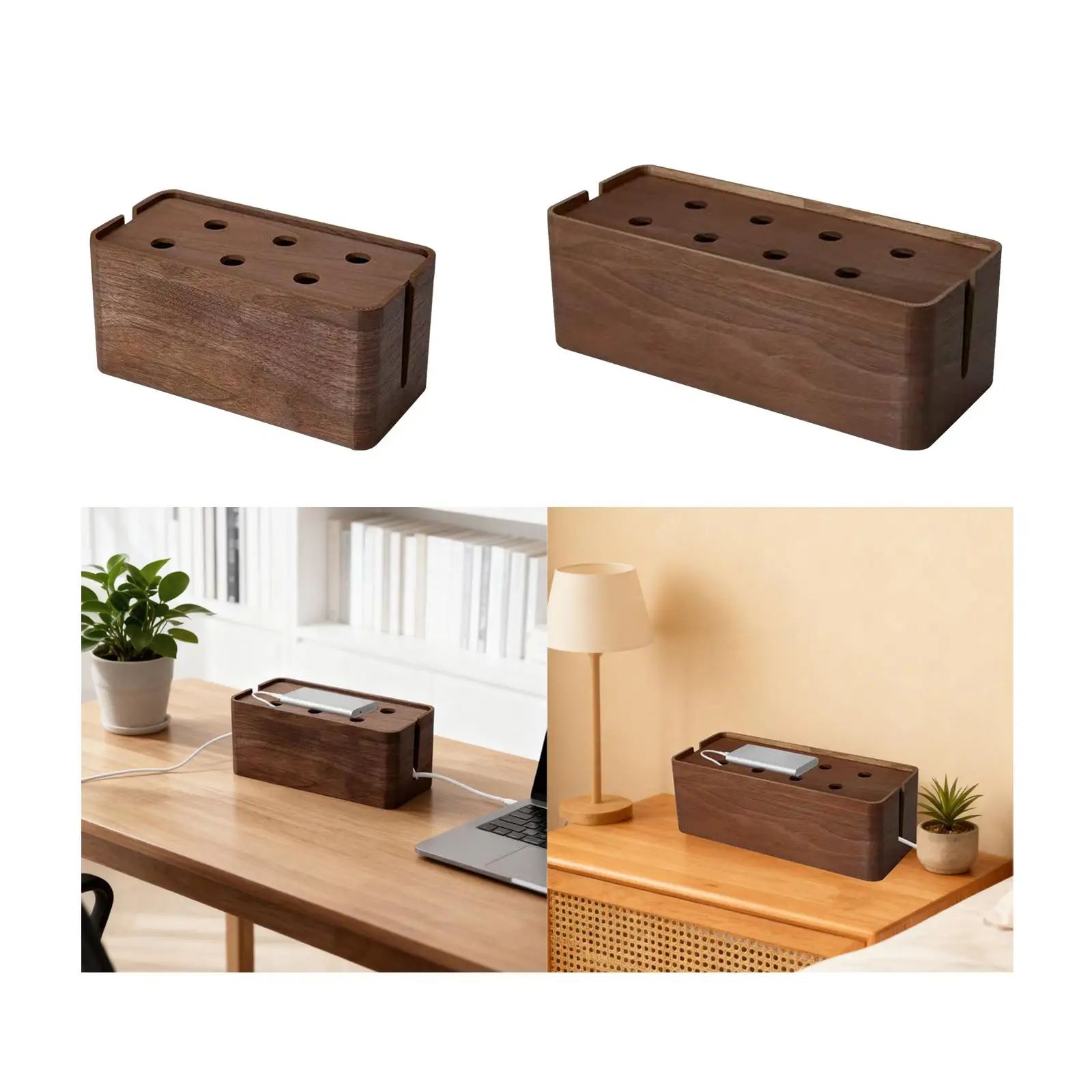 Wood Cable Management Box with Air Vents Cord Organizer Power Strip Storage Box for Home Office Tidy Solutions
Wood Cable Management Box with Air Vents Cord Organizer Power Strip Storage Box for Home Office Tidy Solutions