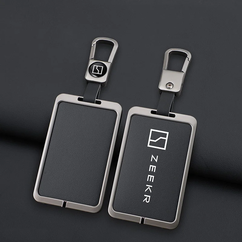 Zinc Alloy Leather Car Key Case Full Cover For ZEEKR 001 009 X Smart Card Shell Buckle Keyless Keychain Protection Accessories
Zinc Alloy Leather Car Key Case Full Cover For ZEEKR 001 009 X Smart Card Shell Buckle Keyless Keychain Protection Accessories