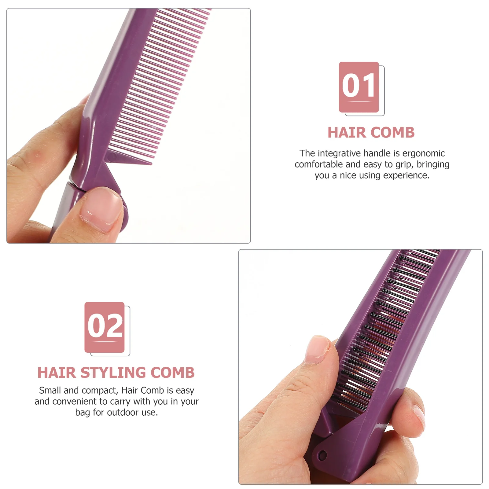 5Pcs Professional Hair Styling Comb Detangling Salon Tool Ergonomic Handle for Wet Dry Hair Portable Barber Combs
5Pcs Professional Hair Styling Comb Detangling Salon Tool Ergonomic Handle for Wet Dry Hair Portable Barber Combs