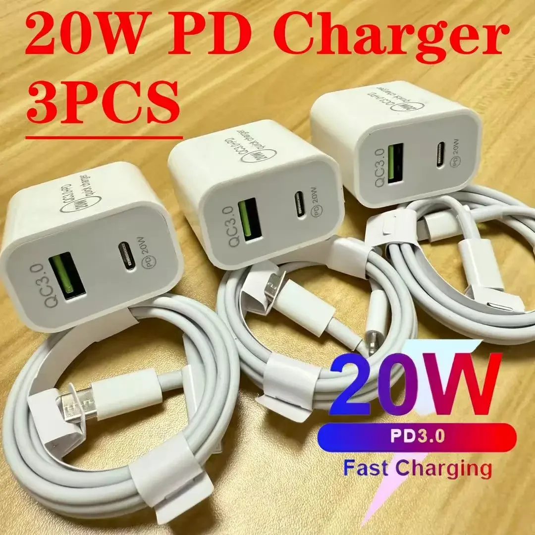 MFIGlGK 3pcs Iphone Charger for Super Fast Charging, USB C Wall Charger for Ipad with 4FT Cable, Pack of 3
MFIGlGK 3pcs Iphone Charger for Super Fast Charging, USB C Wall Charger for Ipad with 4FT Cable, Pack of 3