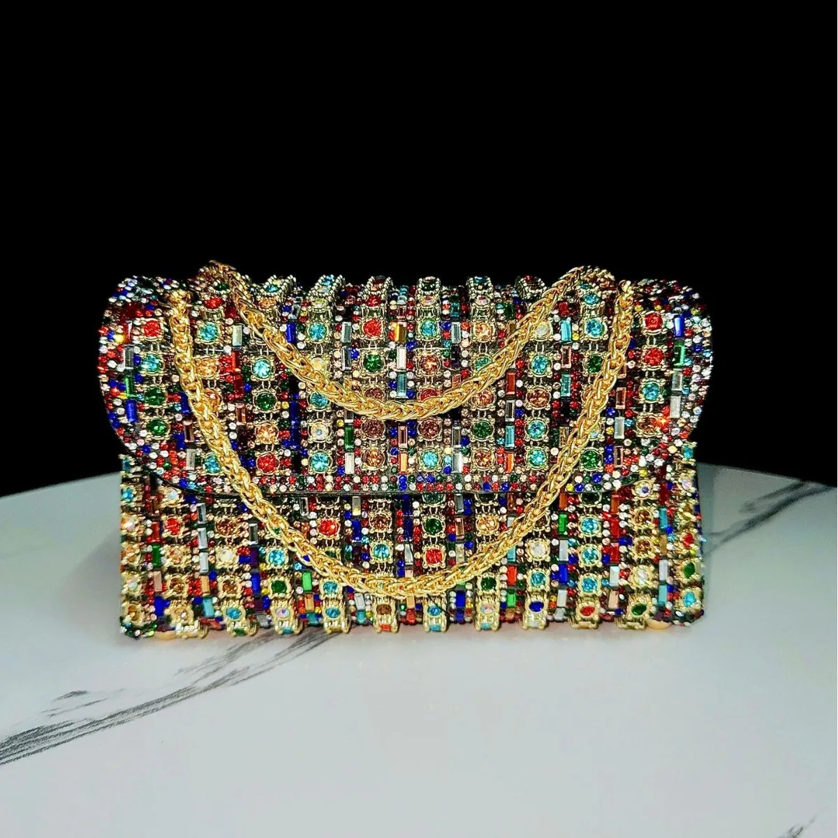 Luxury Rhinestone Evening Clutch Women’s Crystal Shoulder Bag Shiny Designer Purse Elegant Handheld Party Bag Fashion Ladies
Luxury Rhinestone Evening Clutch Women’s Crystal Shoulder Bag Shiny Designer Purse Elegant Handheld Party Bag Fashion Ladies