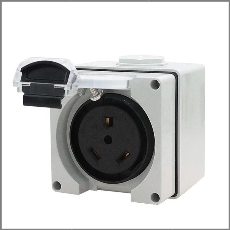 Socket power box, outdoor dustproof and waterproof, suitable for electric vehicles 
Socket power box, outdoor dustproof and waterproof, suitable for electric vehicles