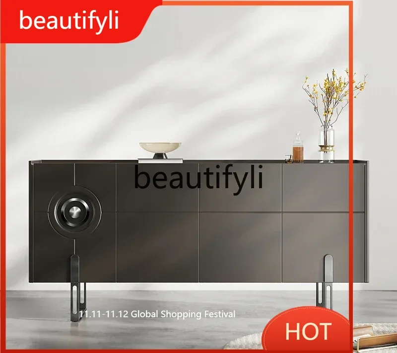 Light luxury dining side cabinet Solid wood modern simple storage cabinet Living room rock slab mystery cabinet D80 
Light luxury dining side cabinet Solid wood modern simple storage cabinet Living room rock slab mystery cabinet D80