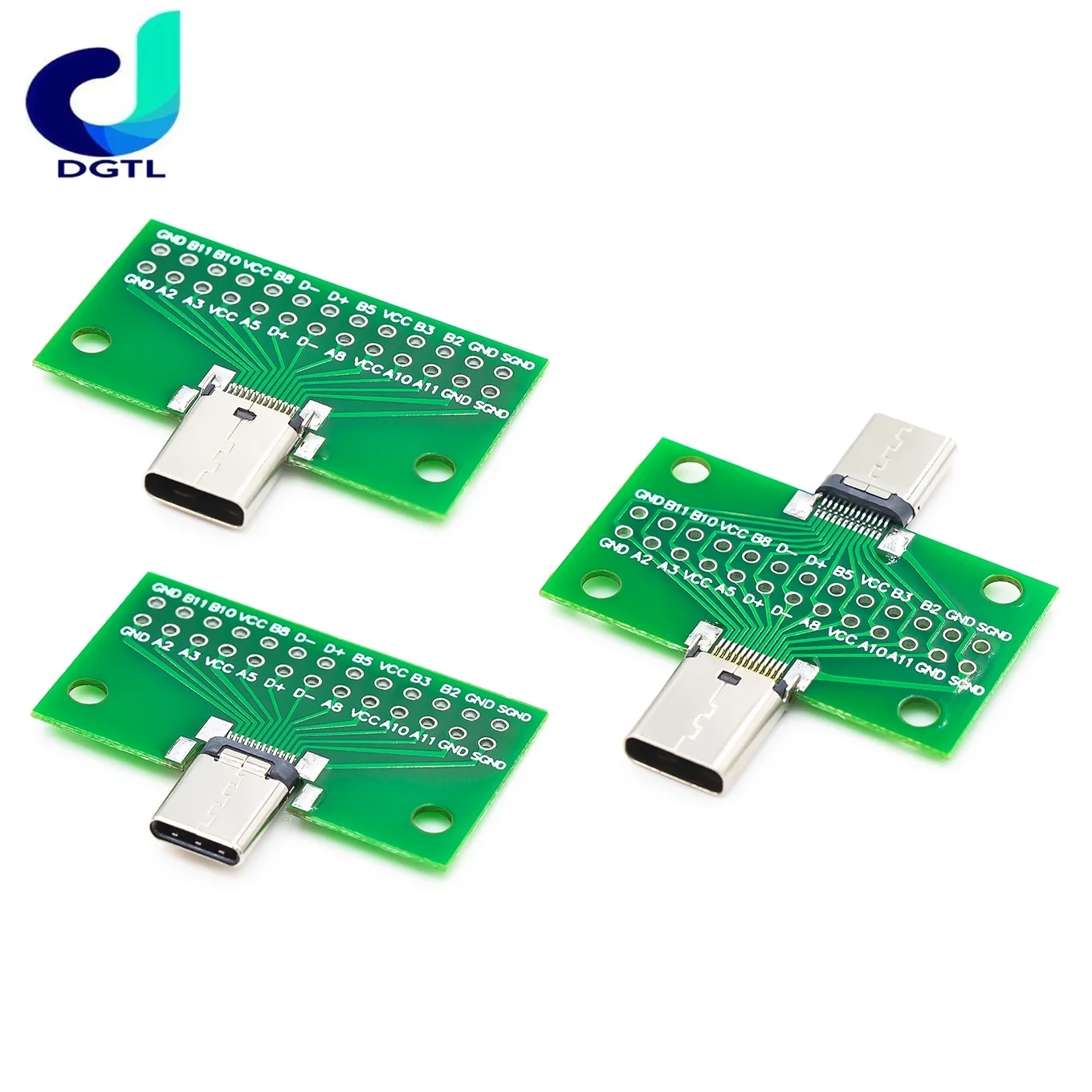 Type-c Double-sided front and back pins of the test board 24P bus-to-female USB3.1 data cable conversion
Type-c Double-sided front and back pins of the test board 24P bus-to-female USB3.1 data cable conversion