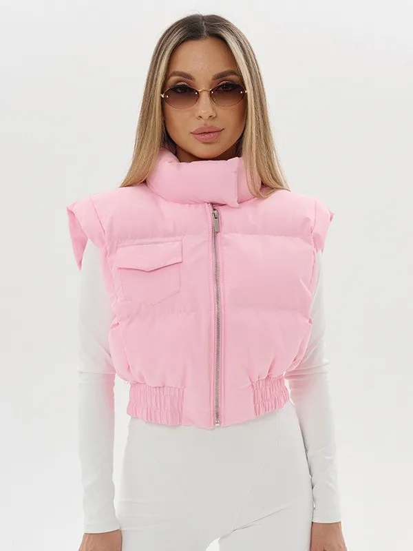 Women's ort Zipper Waist ket Cotton Jaet Warmth ket Cotton Coat Thiened Autumn Season No Sve
Women's ort Zipper Waist ket Cotton Jaet Warmth ket Cotton Coat Thiened Autumn Season No Sve