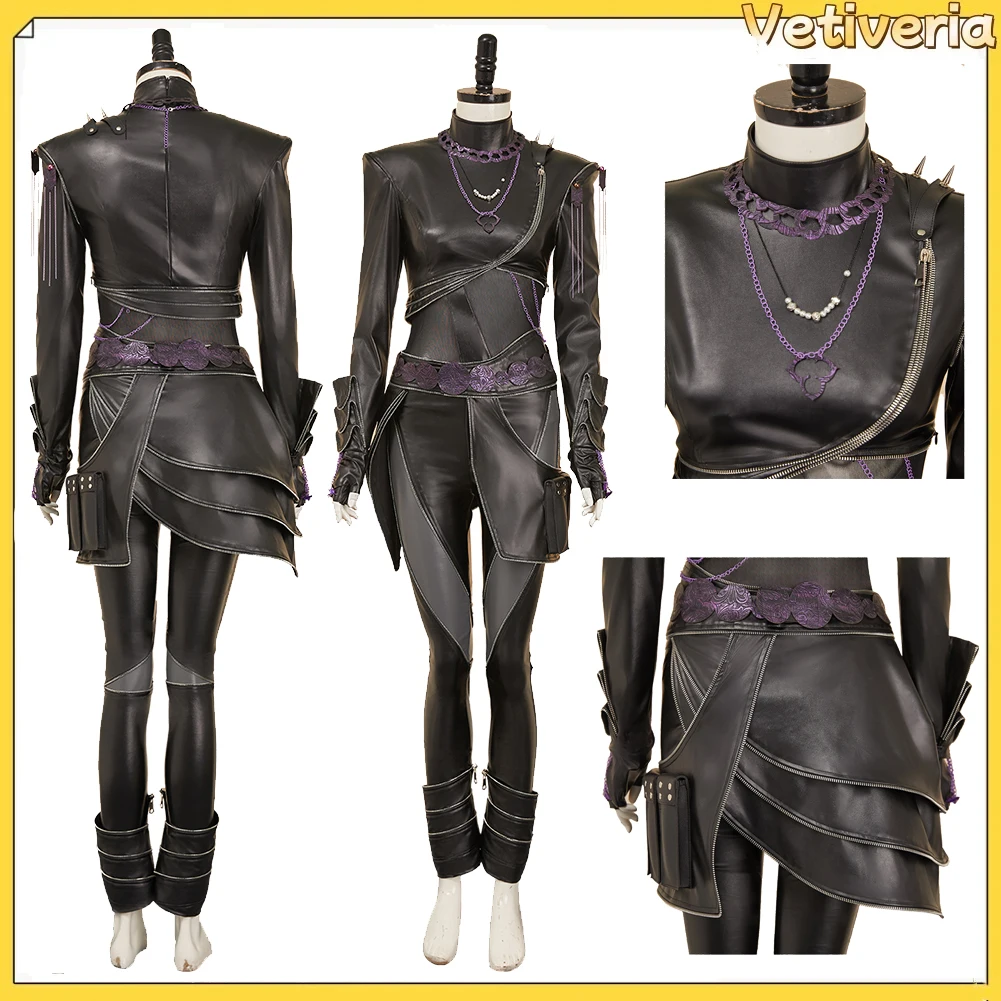 Kpop Demons Hunters Rumi PU Cosplay Costume Fantasy Adult Women Coat Pants Belt Gloves Outfits Halloween Carnival Party Suit
Kpop Demons Hunters Rumi PU Cosplay Costume Fantasy Adult Women Coat Pants Belt Gloves Outfits Halloween Carnival Party Suit