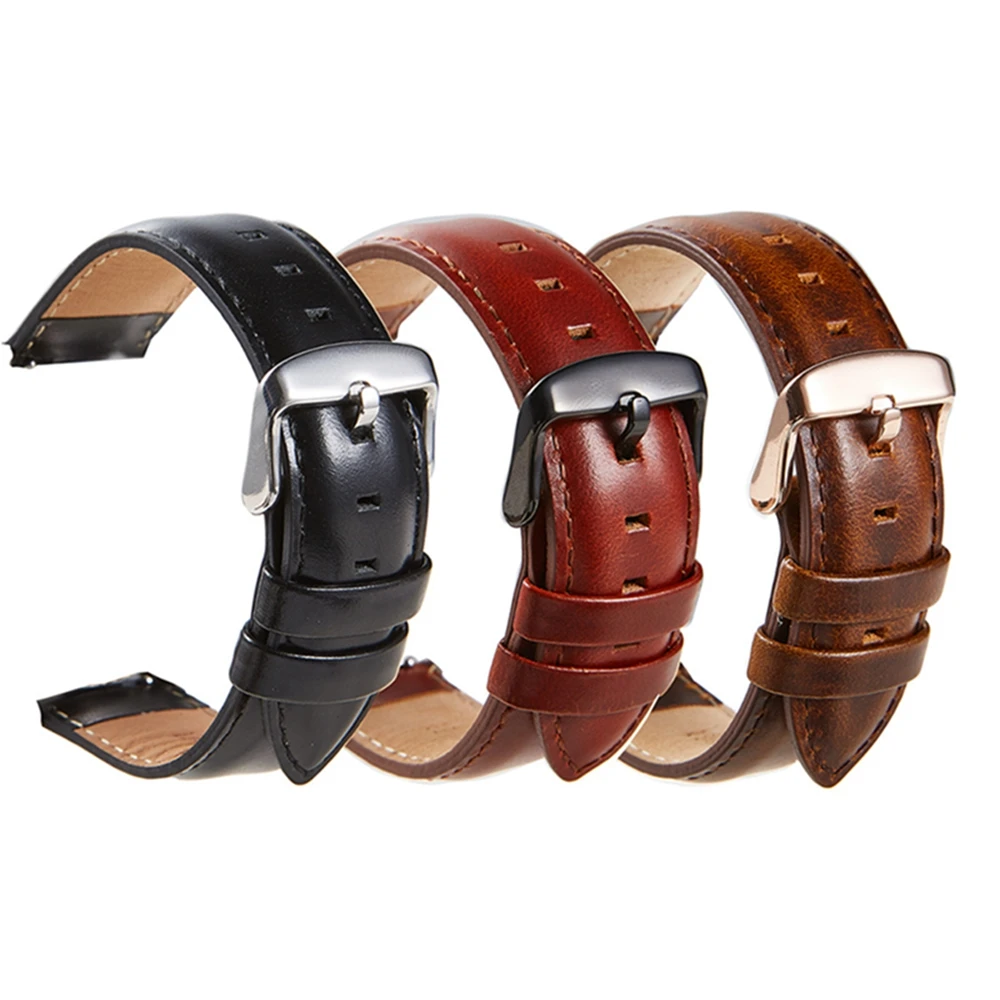 Genuine Leather Watchband 18mm 20mm 22mm Black Brown Oil Wax Cowhide Watch Band Quick Release Strap for Men Watch Accessories
Genuine Leather Watchband 18mm 20mm 22mm Black Brown Oil Wax Cowhide Watch Band Quick Release Strap for Men Watch Accessories
