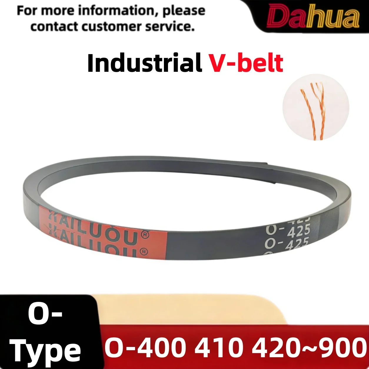 M V-Belt O400~~O900 Rubber Drive Belt for Industrial Machine & Lawn Mower, Heavy Duty Replacement, Anti-Slip Classical V-Belt
M V-Belt O400~~O900 Rubber Drive Belt for Industrial Machine & Lawn Mower, Heavy Duty Replacement, Anti-Slip Classical V-Belt
