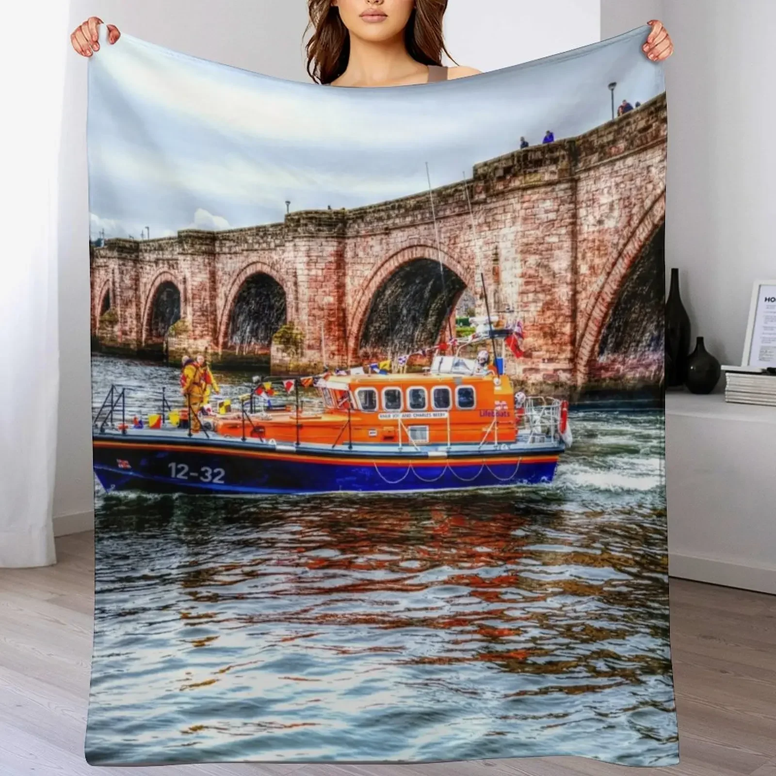 Berwick Upon Tweed RNLI Lifeboat And Old Bridge Throw Blanket Stain Resistant Cozy Warm Blanket
Berwick Upon Tweed RNLI Lifeboat And Old Bridge Throw Blanket Stain Resistant Cozy Warm Blanket
