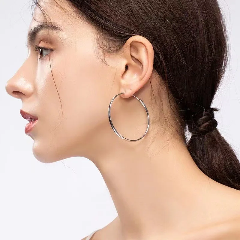 3/4/5/6CM Round Hoop Earrings Women Fashion Party Luxury Quality Jewelry Accessories Christmas GaaBou
3/4/5/6CM Round Hoop Earrings Women Fashion Party Luxury Quality Jewelry Accessories Christmas GaaBou