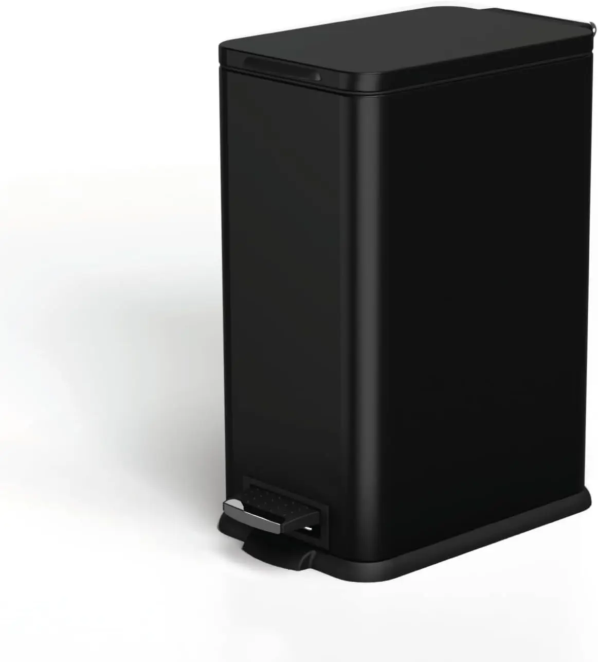 Тонкий кухонный мусорный бак на 4 галлона с мягкой крышкой, педалью, съемным ведром - матовая черная нержавеющая сталь для небольших помещений
Тонкий кухонный мусорный бак на 4 галлона с мягкой крышкой, педалью, съемным ведром - матовая черная нержавеющая сталь для небольших помещений