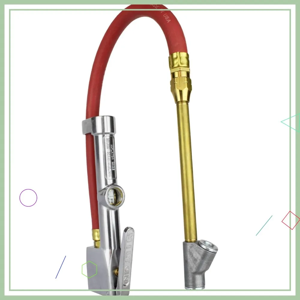New & Improved Tire Inflator Gauge with Dual Head Straight Foot Air Chuck 15” Air Hose 10-160 PSI
New & Improved Tire Inflator Gauge with Dual Head Straight Foot Air Chuck 15” Air Hose 10-160 PSI