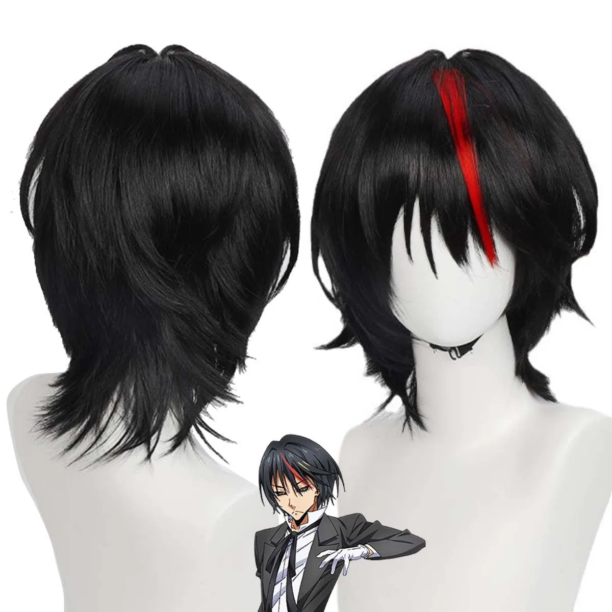 Anime That Time I Got Reincarnated as a Slime Cosplay Diablo Short Black Mixed Red Wig
Anime That Time I Got Reincarnated as a Slime Cosplay Diablo Short Black Mixed Red Wig