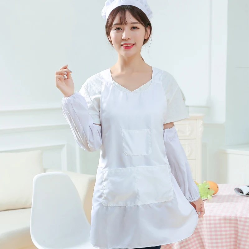 Textile Bloing hine Apron Cotton Polyester Non-sti Hair Tee Four ket Workwear Women's Waist Apron White
Textile Bloing hine Apron Cotton Polyester Non-sti Hair Tee Four ket Workwear Women's Waist Apron White