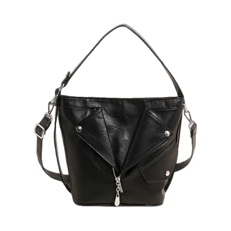 Fashionable High-end Pu Crossbody Bag Black Rivet Zipper Large Capacity Handbag Commute Travel Versatile Motorcycle Shoulder Bag
Fashionable High-end Pu Crossbody Bag Black Rivet Zipper Large Capacity Handbag Commute Travel Versatile Motorcycle Shoulder Bag