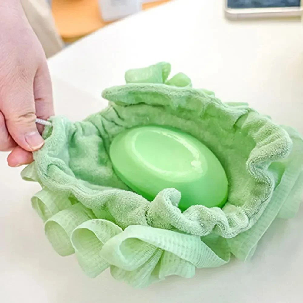 2-In-1 Bath Ball Towel Loofah With Drawstring Closure For Soap Soft Exfoliating Mesh Shower Sponge Body Srubber Bathing Tools
2-In-1 Bath Ball Towel Loofah With Drawstring Closure For Soap Soft Exfoliating Mesh Shower Sponge Body Srubber Bathing Tools