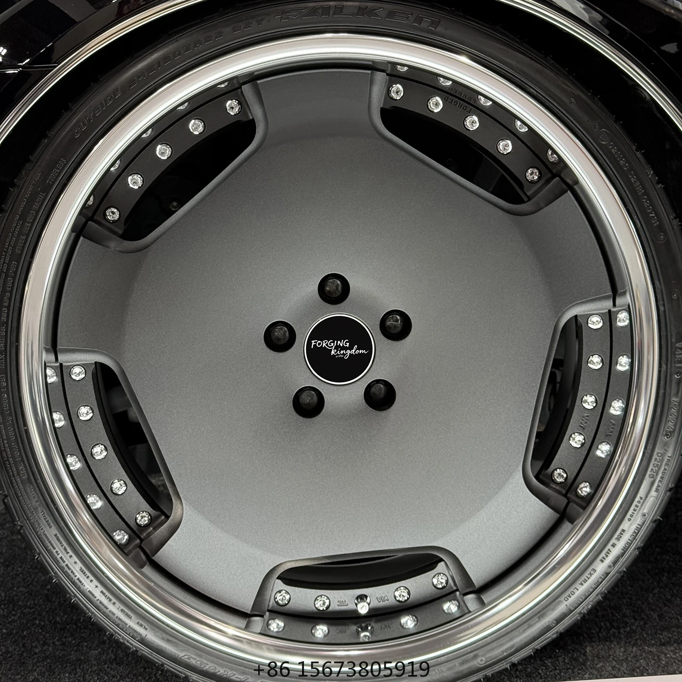 New Matte Black Aluminium Alloy 6061-T6 Forged 2-Piece Wheels 17-26 Inch 40mm ET Multi-Spoke Fits 5*112/5*114.3/5*120/5*130.
New Matte Black Aluminium Alloy 6061-T6 Forged 2-Piece Wheels 17-26 Inch 40mm ET Multi-Spoke Fits 5*112/5*114.3/5*120/5*130.