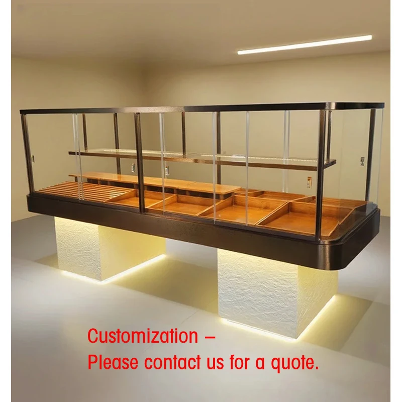 custom.Commercial Wooden Bread Pastry Display Stand LED Lighting Glass Back Heavy Duty Frame-Standing Countert
custom.Commercial Wooden Bread Pastry Display Stand LED Lighting Glass Back Heavy Duty Frame-Standing Countert