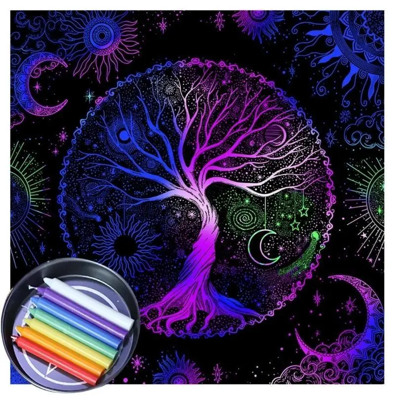 652F Square Pendulum Divinations Mat Altar Tablecloth Board Game Card Pad Table Cloth Metaphysical Board Game Mat
652F Square Pendulum Divinations Mat Altar Tablecloth Board Game Card Pad Table Cloth Metaphysical Board Game Mat