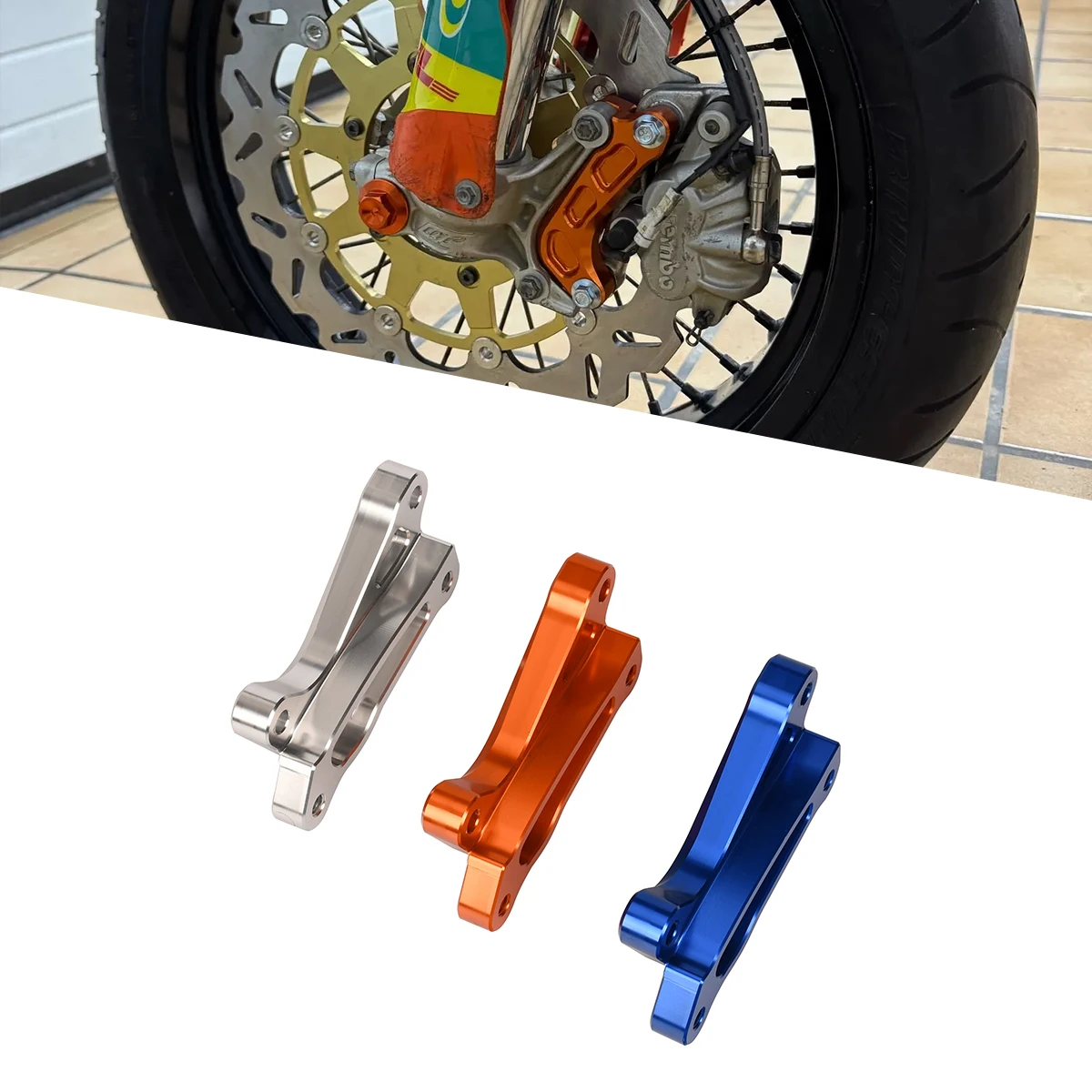 Motorcycles CNC 320mm Disc Brake Caliper Mount Adapter Front and Rear Column Brackets For KTM SX SXF XC XCF XCW EXC EXCF TPI
Motorcycles CNC 320mm Disc Brake Caliper Mount Adapter Front and Rear Column Brackets For KTM SX SXF XC XCF XCW EXC EXCF TPI