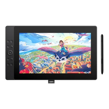 UE16 Drawing Graphics Pen Tablet Monitor 16K Pressure Levels 15.4 inch 10 Shortcut Keys for Windows Mac Android