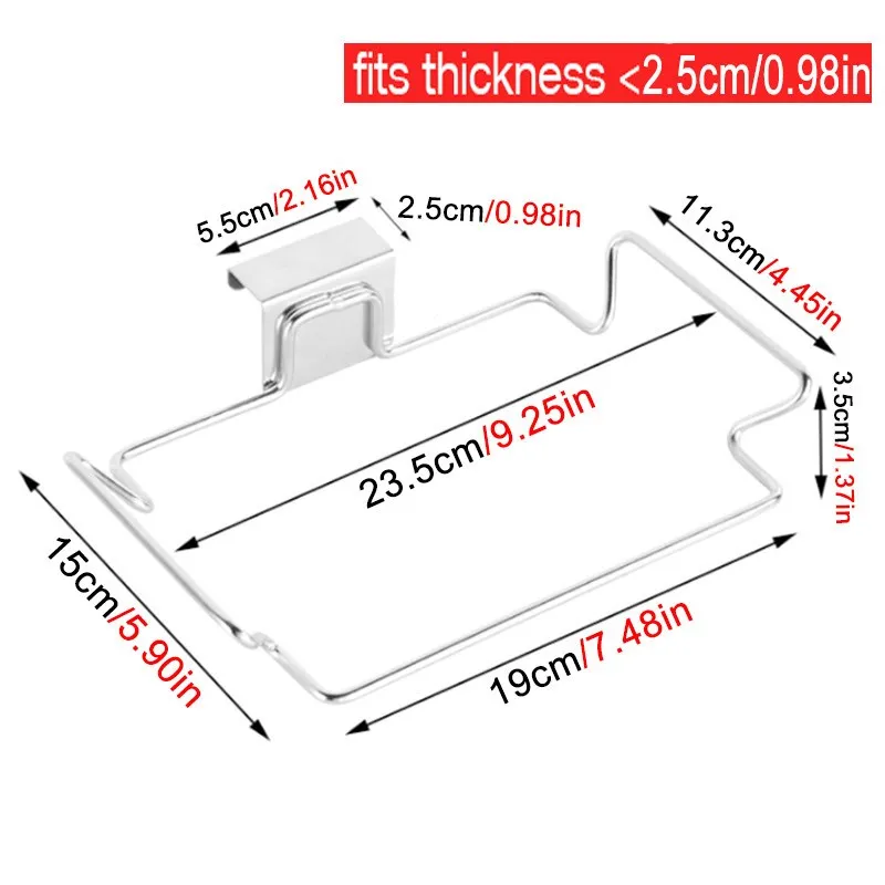 Stainless Steel Kitchen Trash Rack Cabinet Door Garbage Bags Holder Home Utility No Brand Product E4Nubuxv
Stainless Steel Kitchen Trash Rack Cabinet Door Garbage Bags Holder Home Utility No Brand Product E4Nubuxv