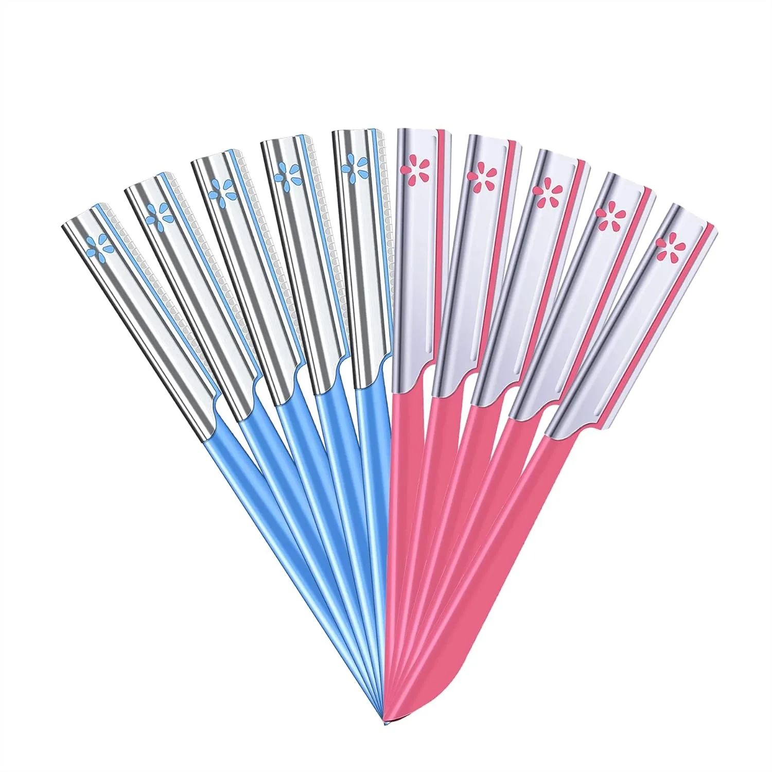 10 Pieces Eyebrow Razor for Women Facial Shaver, Brow Shaper Dermaplaner Tool with Cover, Pink+Blue
10 Pieces Eyebrow Razor for Women Facial Shaver, Brow Shaper Dermaplaner Tool with Cover, Pink+Blue