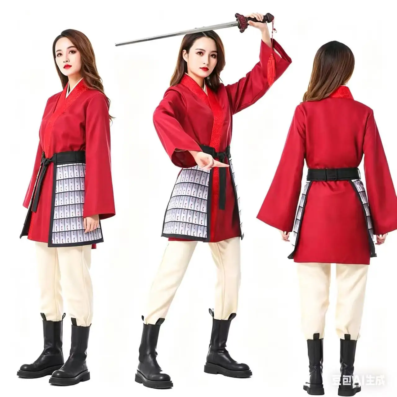 Hua Mulan Cosplay Costume Women Traditional Hanfu Ancient Chinese Dress for Movie Cosplay & Performance
Hua Mulan Cosplay Costume Women Traditional Hanfu Ancient Chinese Dress for Movie Cosplay & Performance