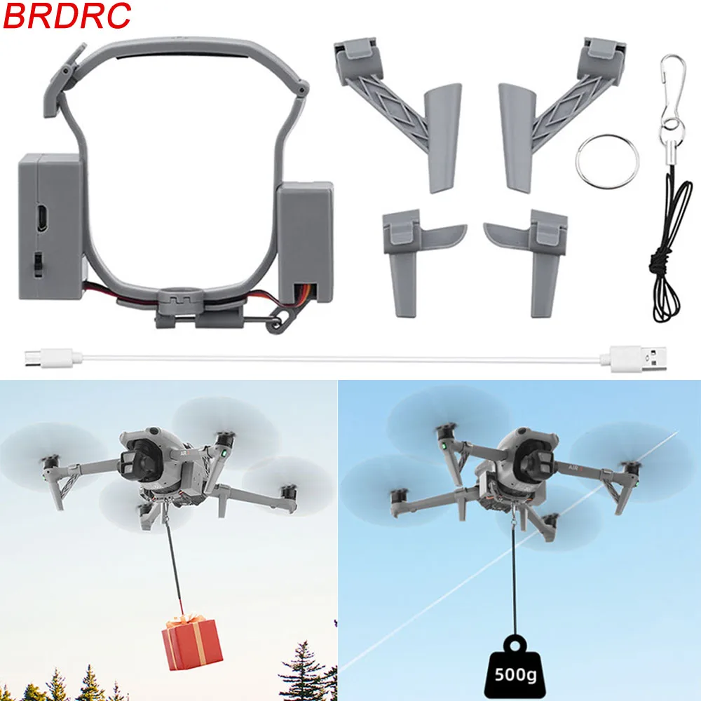 Система сброса BRDRC для дронов DJI Air 3/3S: устройство для доставки подарков, рыбы, свадебных сувениров, предложений руки и сердца, с шасси для приземления
Система сброса BRDRC для дронов DJI Air 3/3S: устройство для доставки подарков, рыбы, свадебных сувениров, предложений руки и сердца, с шасси для приземления