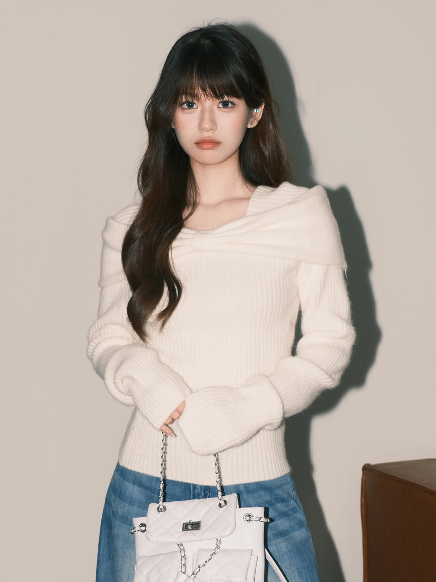 Sweet Knot One oulder Knitted Sweater Women's Slim Fit Soft Base Layer irt French Sle Long Sve Knitwear
Sweet Knot One oulder Knitted Sweater Women's Slim Fit Soft Base Layer irt French Sle Long Sve Knitwear