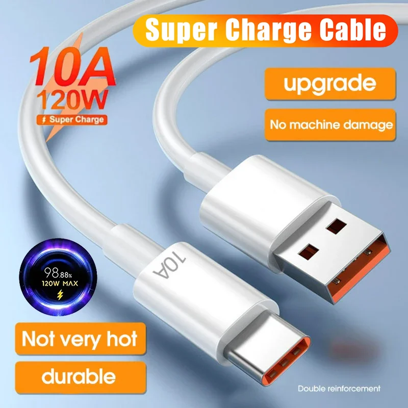 1/2/3Pcs 120W 10A Cable Super Fast Charging USB To Type-C Cable For Android Highspeed Data Transfer For Xiaomi 17 Cable 1/1.5/2M
1/2/3Pcs 120W 10A Cable Super Fast Charging USB To Type-C Cable For Android Highspeed Data Transfer For Xiaomi 17 Cable 1/1.5/2M