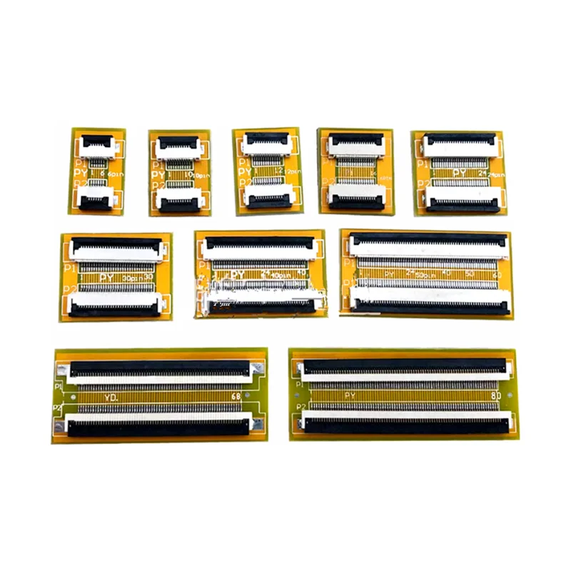 FPC FFC Flexible Flat Cable Extension Board 4/6/8/10/12/14/15/16/20/22/24/26/28/30/32/34/36/40/45/50/60/64/68/80PIN Connector
FPC FFC Flexible Flat Cable Extension Board 4/6/8/10/12/14/15/16/20/22/24/26/28/30/32/34/36/40/45/50/60/64/68/80PIN Connector