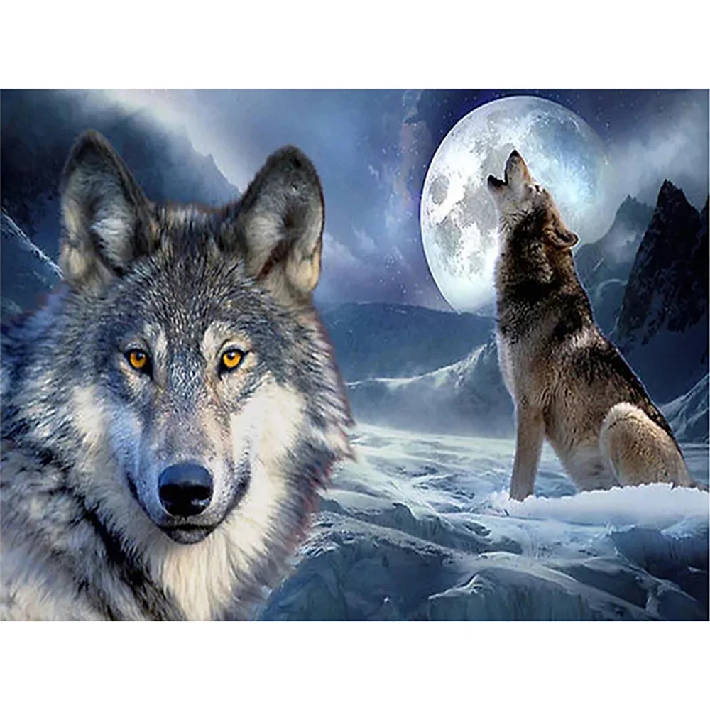 5D DIY Diamond Embroidery Animals Pattern DIY Diamond Painting Two wolves Scenery Decoration Mosaic Cross Stitch Birthday Gift
5D DIY Diamond Embroidery Animals Pattern DIY Diamond Painting Two wolves Scenery Decoration Mosaic Cross Stitch Birthday Gift