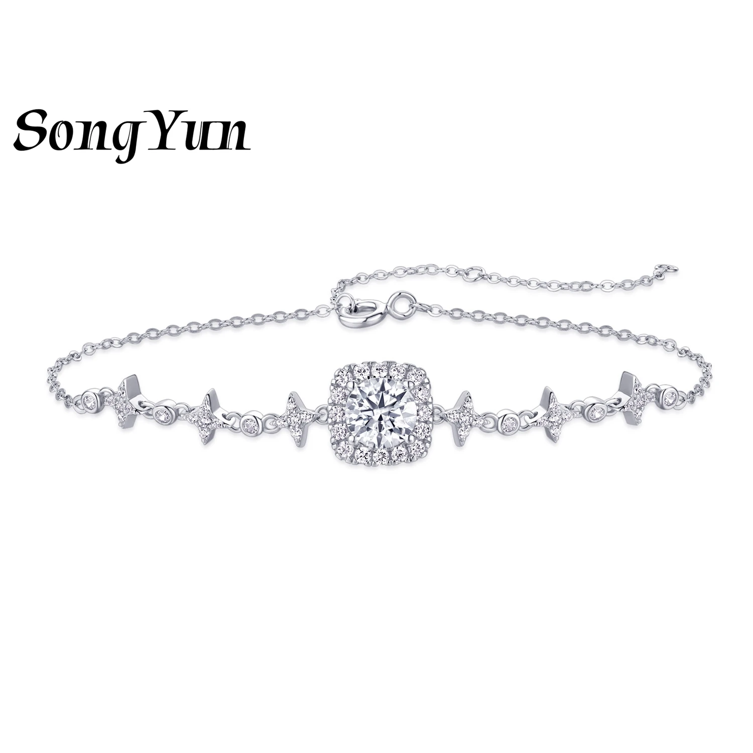 SONGYUN Brand Jewelry 925 Sterling Silver Bracelet Moissanite Diamond Charm Office for Girls Real Gold Plated SYT Patent Bangle
SONGYUN Brand Jewelry 925 Sterling Silver Bracelet Moissanite Diamond Charm Office for Girls Real Gold Plated SYT Patent Bangle
