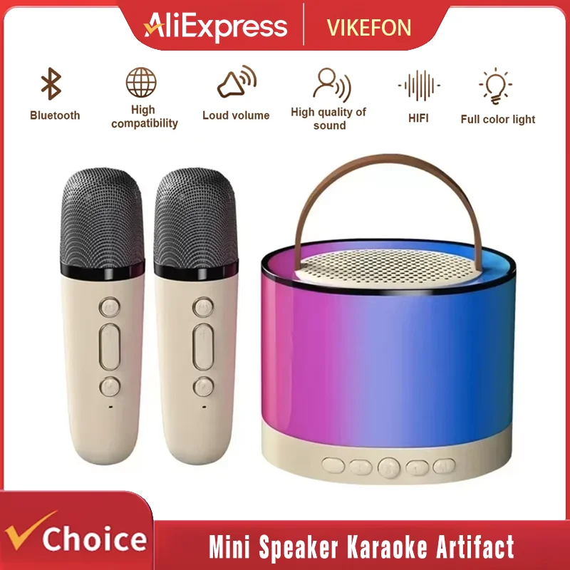 K52 Беспроводной Bluetooth-динамик Караоке-машина с двумя микрофонами Портативная звуковая панель Аудио Музыкальный плеер для детей Домашний подарок
K52 Беспроводной Bluetooth-динамик Караоке-машина с двумя микрофонами Портативная звуковая панель Аудио Музыкальный плеер для детей Домашний подарок