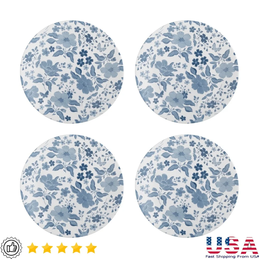 4-Piece Vitrelle Glass Salad Plate Set Floral Design Dishwasher Microwave Oven Safe 8.5 Inch Durable Tableware
4-Piece Vitrelle Glass Salad Plate Set Floral Design Dishwasher Microwave Oven Safe 8.5 Inch Durable Tableware