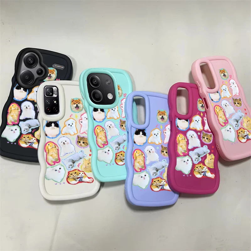 Cute animal Soft Macaron Wave Phone Case For Xiaomi Redmi A1 A2 A5 Plus + A3 11A 12 12C 13 13C 14C Note 11 14 14S Cover
Cute animal Soft Macaron Wave Phone Case For Xiaomi Redmi A1 A2 A5 Plus + A3 11A 12 12C 13 13C 14C Note 11 14 14S Cover