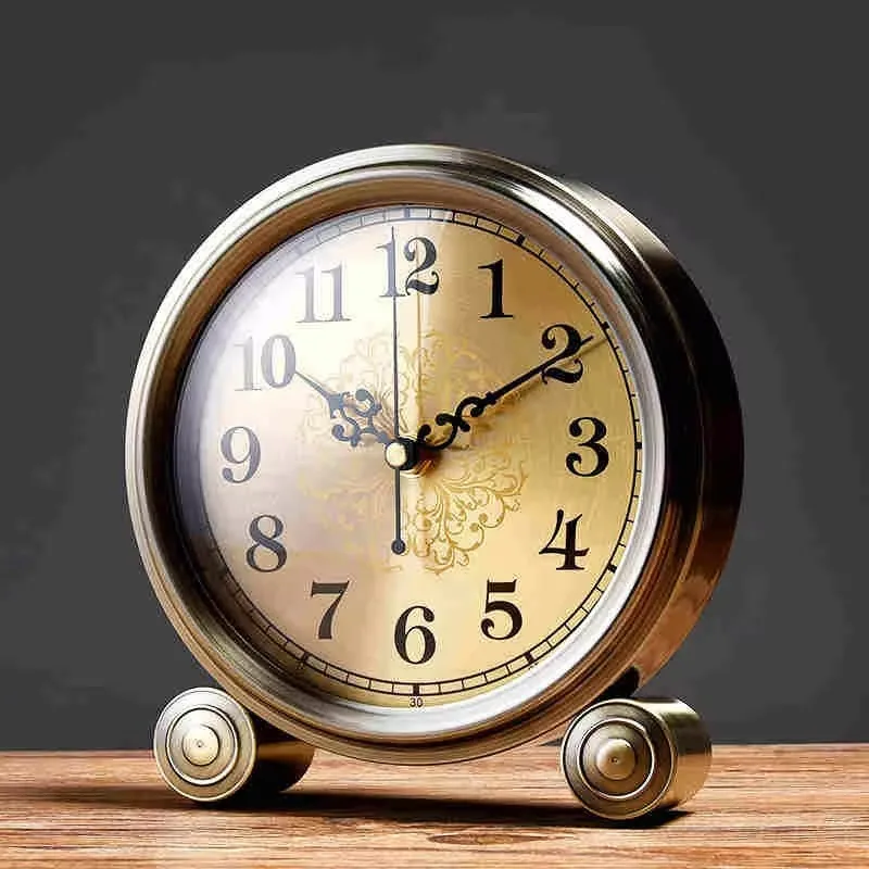 20X19X5.5CM European Home Creative Mechanical Pendulum Desk Clock Metal Table Sitting Clock for Living Room Enhanced
20X19X5.5CM European Home Creative Mechanical Pendulum Desk Clock Metal Table Sitting Clock for Living Room Enhanced