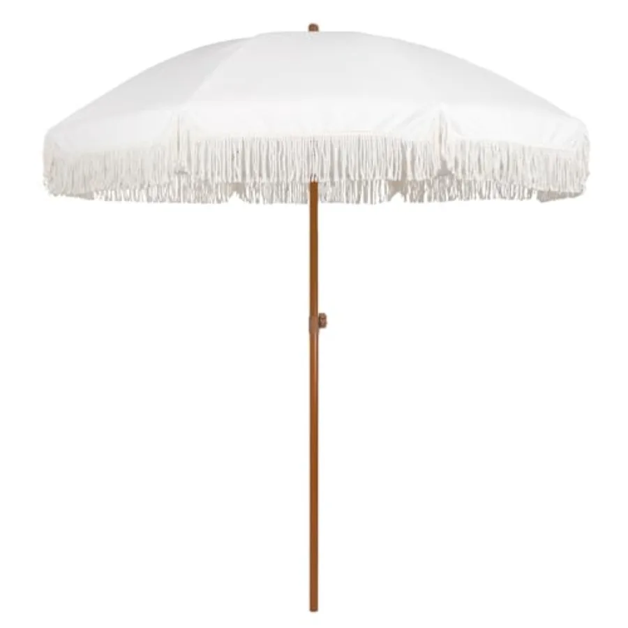 7ft Patio Umbrella with Fringe Outdoor Tassel Umbrella UPF50+ Premium Steel Pole and Ribs Push Button Tilt, Cream White
7ft Patio Umbrella with Fringe Outdoor Tassel Umbrella UPF50+ Premium Steel Pole and Ribs Push Button Tilt, Cream White