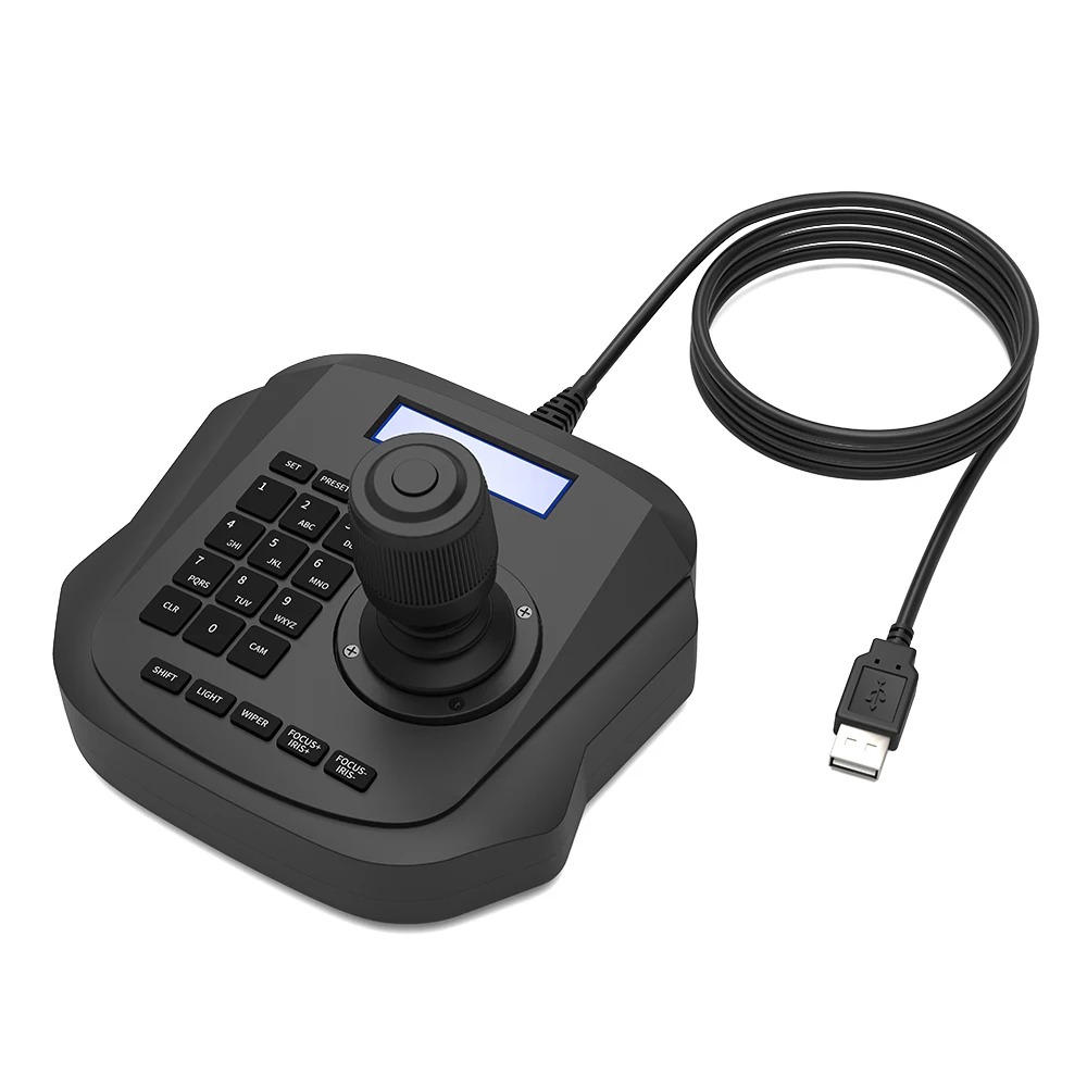 New Black USB Interface Keyboard Controller with LCD Screen and Joystick for Platform and Software Control
New Black USB Interface Keyboard Controller with LCD Screen and Joystick for Platform and Software Control