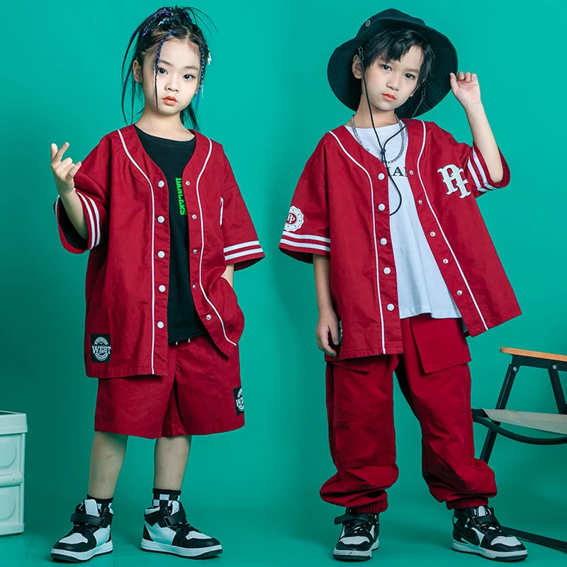 Ballroom Hip Hop Dance Clothes Kids Jazz Costume Red Tops Pants Boys Street Dance Wear Girls Kpop Clothing Concert Outfit BL8687
Ballroom Hip Hop Dance Clothes Kids Jazz Costume Red Tops Pants Boys Street Dance Wear Girls Kpop Clothing Concert Outfit BL8687