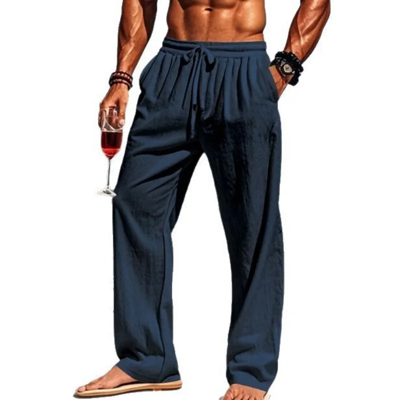 Men's Cotton Pants Loose Cool Casual Long Pants Elastic Waist Long Pant Casual Large Size Streetwear Lightweight Trousers
Men's Cotton Pants Loose Cool Casual Long Pants Elastic Waist Long Pant Casual Large Size Streetwear Lightweight Trousers
