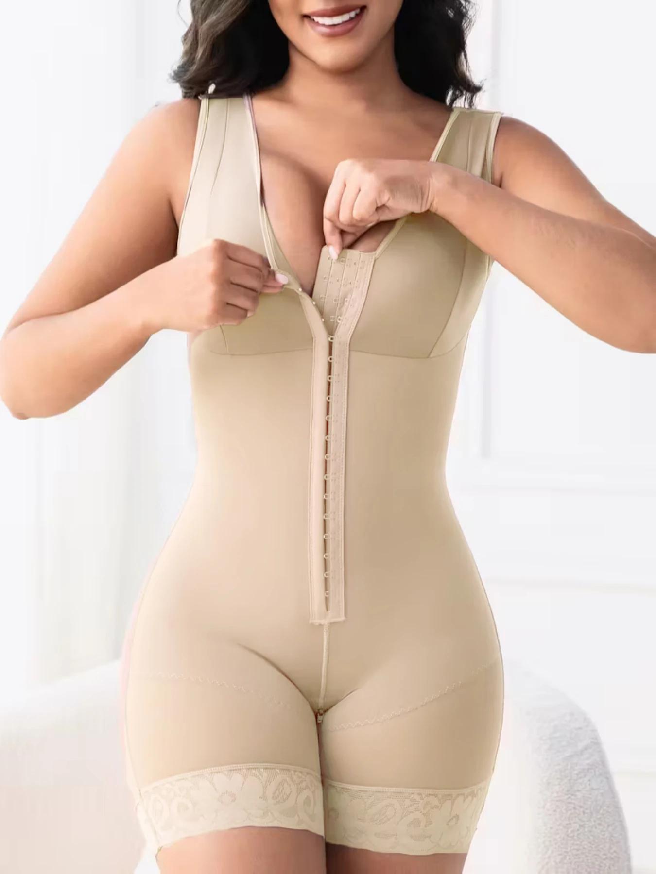 Fajas Colombianas Compression Garment Tummy Tuck with Hooks And Bra for Body Shaping And Postpartum Recovery
Fajas Colombianas Compression Garment Tummy Tuck with Hooks And Bra for Body Shaping And Postpartum Recovery
