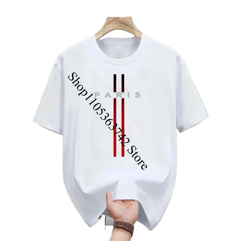 Men's new polyester fabric comfortable and breathable round neck T-shirt Paris letter 3D printed pattern outdoor casual top
Men's new polyester fabric comfortable and breathable round neck T-shirt Paris letter 3D printed pattern outdoor casual top