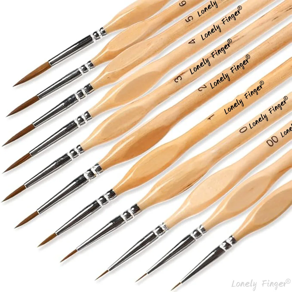 11PCS Miniature Paint Brush for Fine Detailing,Detail Paint Brush for Watercolor Acrylic Ink Gouache Oil Tempera Painting
11PCS Miniature Paint Brush for Fine Detailing,Detail Paint Brush for Watercolor Acrylic Ink Gouache Oil Tempera Painting