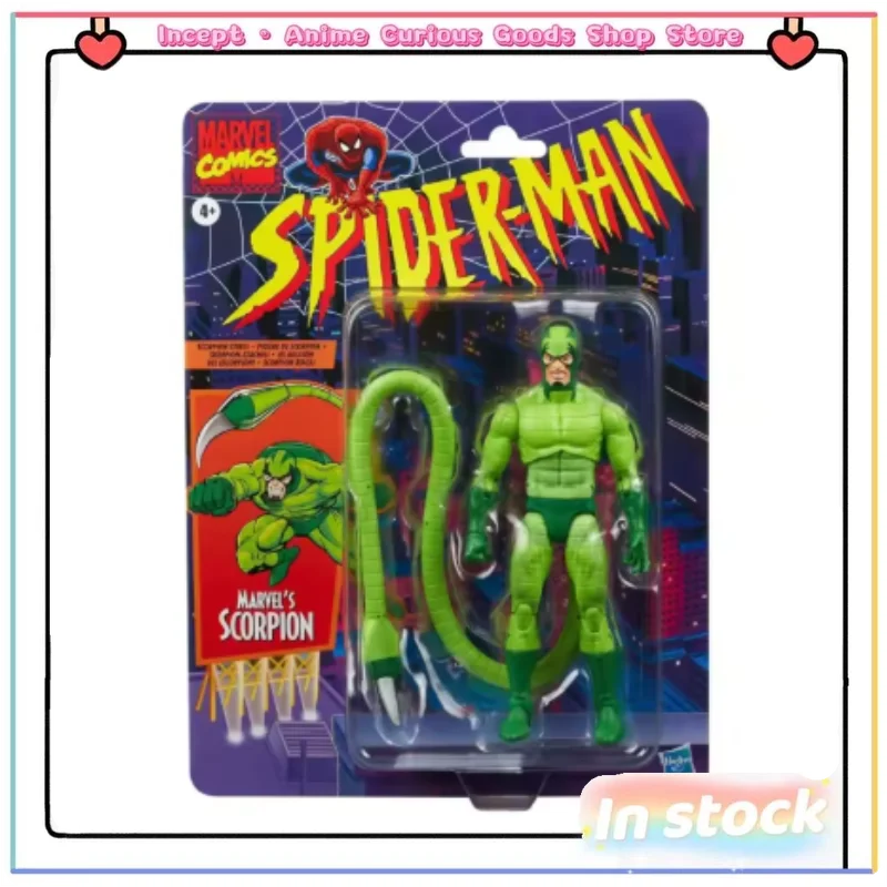 In Stock Hasbro 1/12 Retro Hanging Card Marvel Legends Spider-Man Scorpion Action Figure Animation Model Toy Collection Gift
In Stock Hasbro 1/12 Retro Hanging Card Marvel Legends Spider-Man Scorpion Action Figure Animation Model Toy Collection Gift