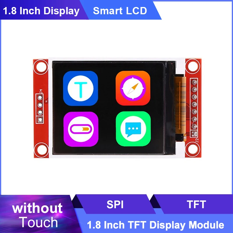 1.8 Inch TFT LCD Module LCD Display Module SPI Serial Port 51 Drive 128*160 TFT Smart Display for Arduino
1.8 Inch TFT LCD Module LCD Display Module SPI Serial Port 51 Drive 128*160 TFT Smart Display for Arduino